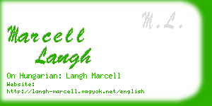 marcell langh business card